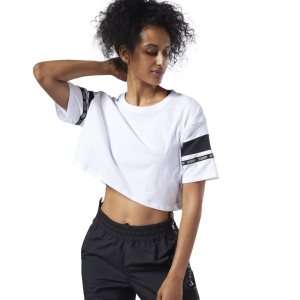 Reebok Meet You There Colorblock T Shirt Damen - Weiß - DE 264-CGK